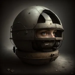 Global Football Helmet: 3D Sphere Design