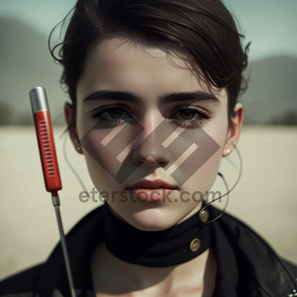 Picture of Medical Beauty: Smiling Woman with Instruments