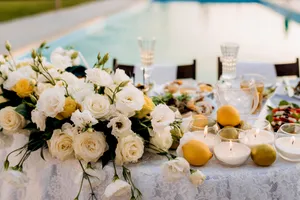 Elegant Floral Wedding Table Setting