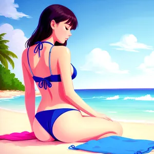 Beach Babe in Stylish Bikini