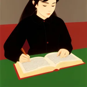 Happy businesswoman working on laptop in office