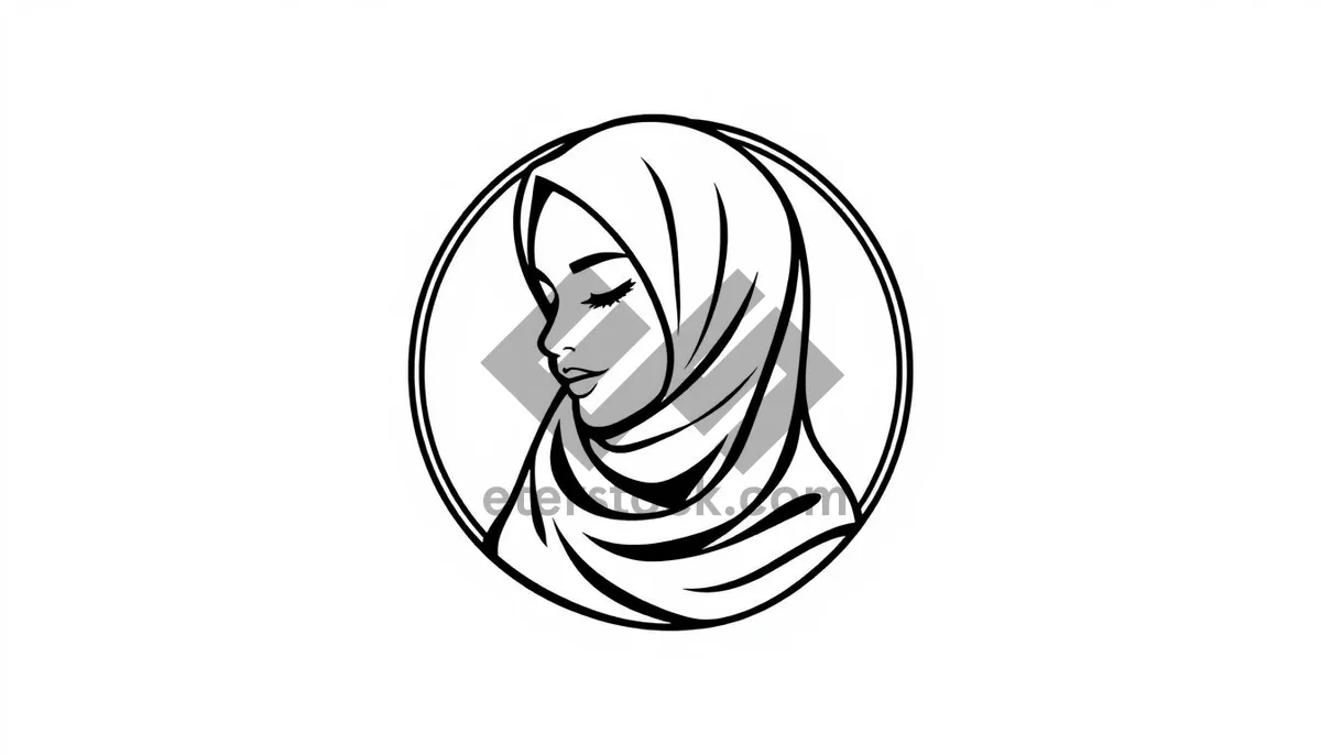Picture of Black art haircut style design silhouette icon elegance symbol