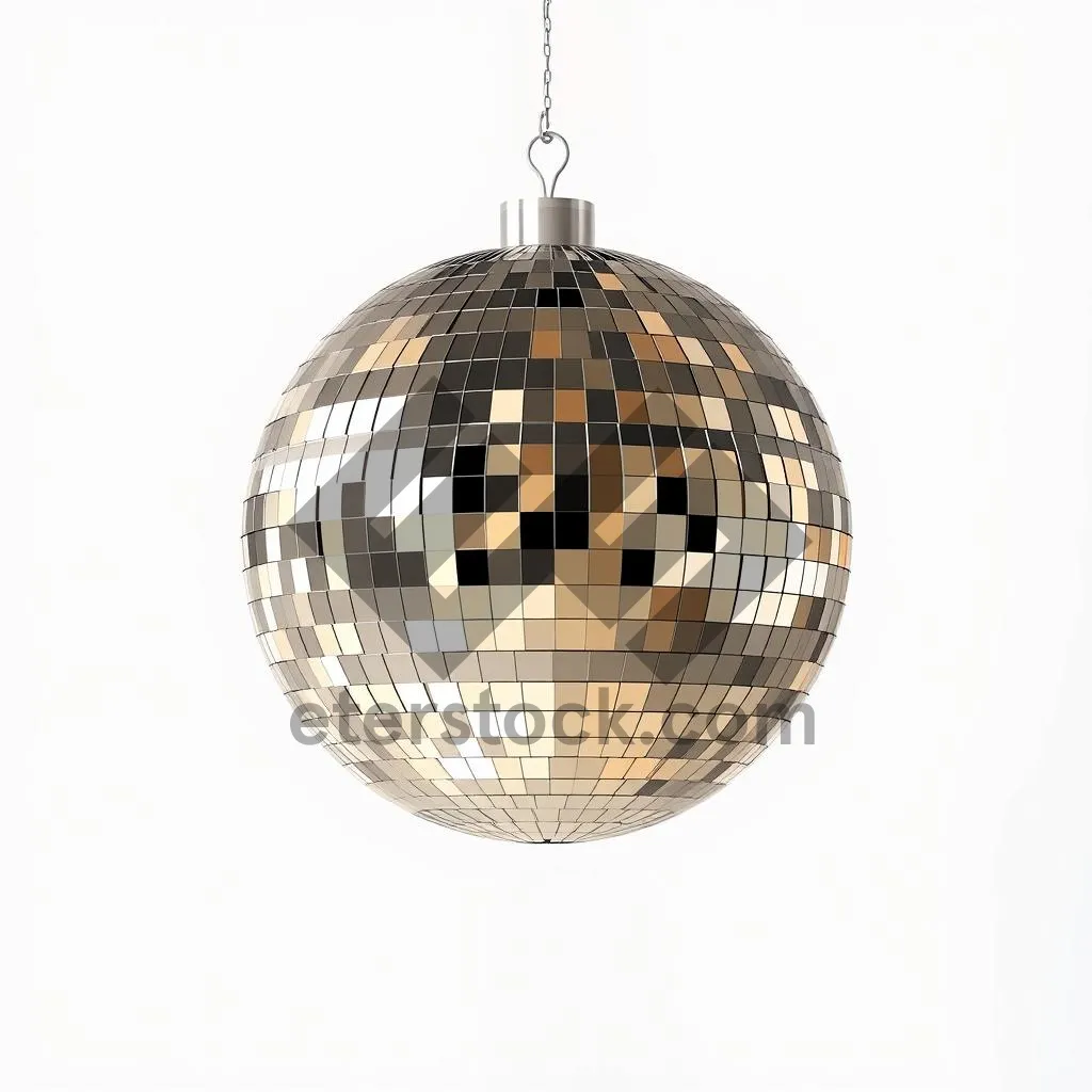 Picture of Shiny Winter Holiday Glass Ornament Ball Decoration