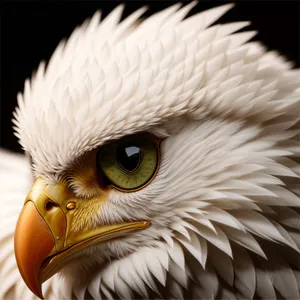 Bald Eagle Closeup - Majestic Predator with Powerful Stare