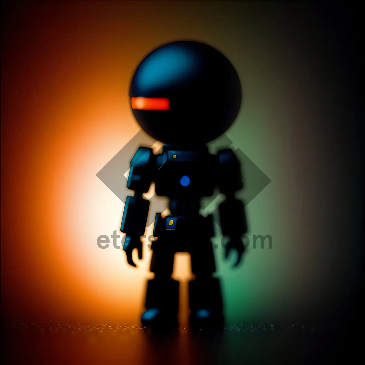 Picture of 3D Cartoon Businessman Automaton Figure Render