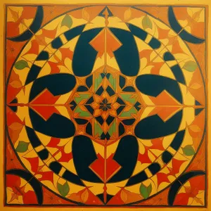 Arabesque Floral Tile: Vintage Decorative Mosaic Pattern