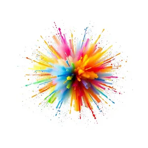 Colorful Flower Explosion Wallpaper Design