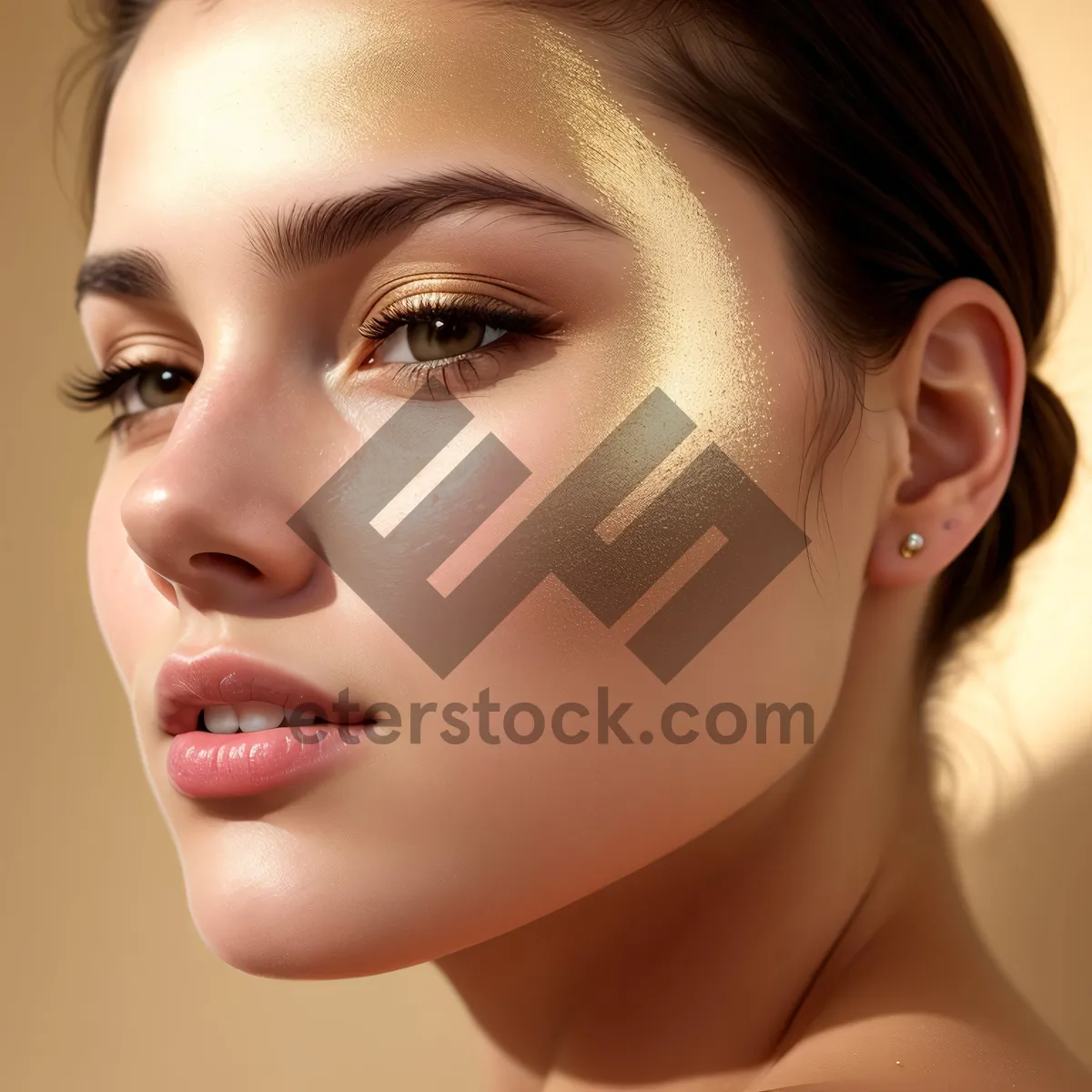 Picture of Flawless Beauty: Sensual Makeup Portrait