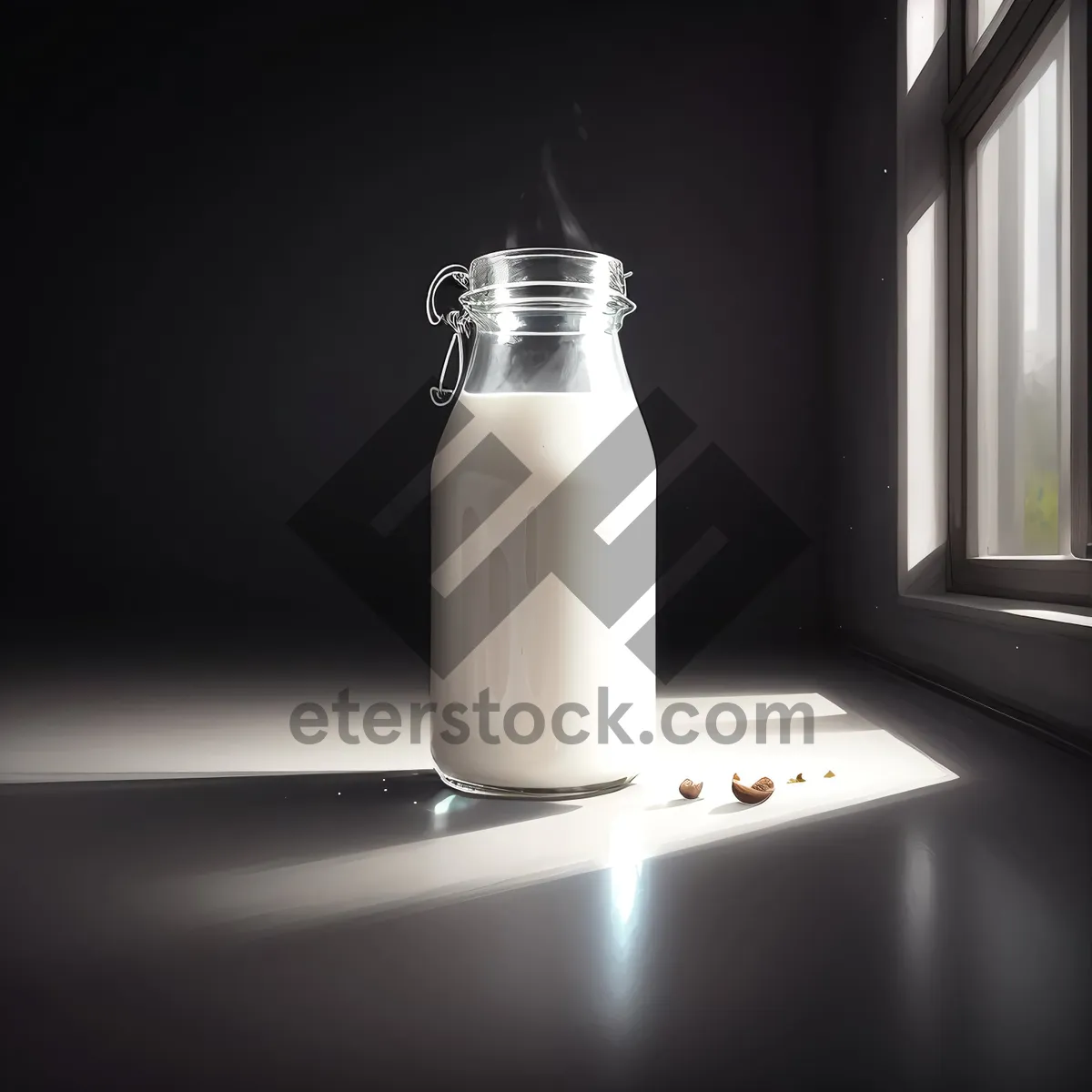 Picture of Fresh Milk Shaker with Glass Container