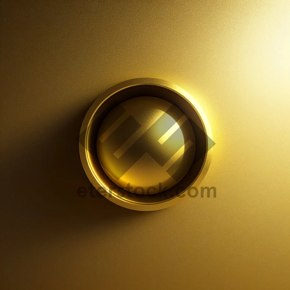 Picture of Shiny Black Circle Optical Device Graphic