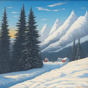 Winter Wonderland: Majestic Snow-Capped Mountains