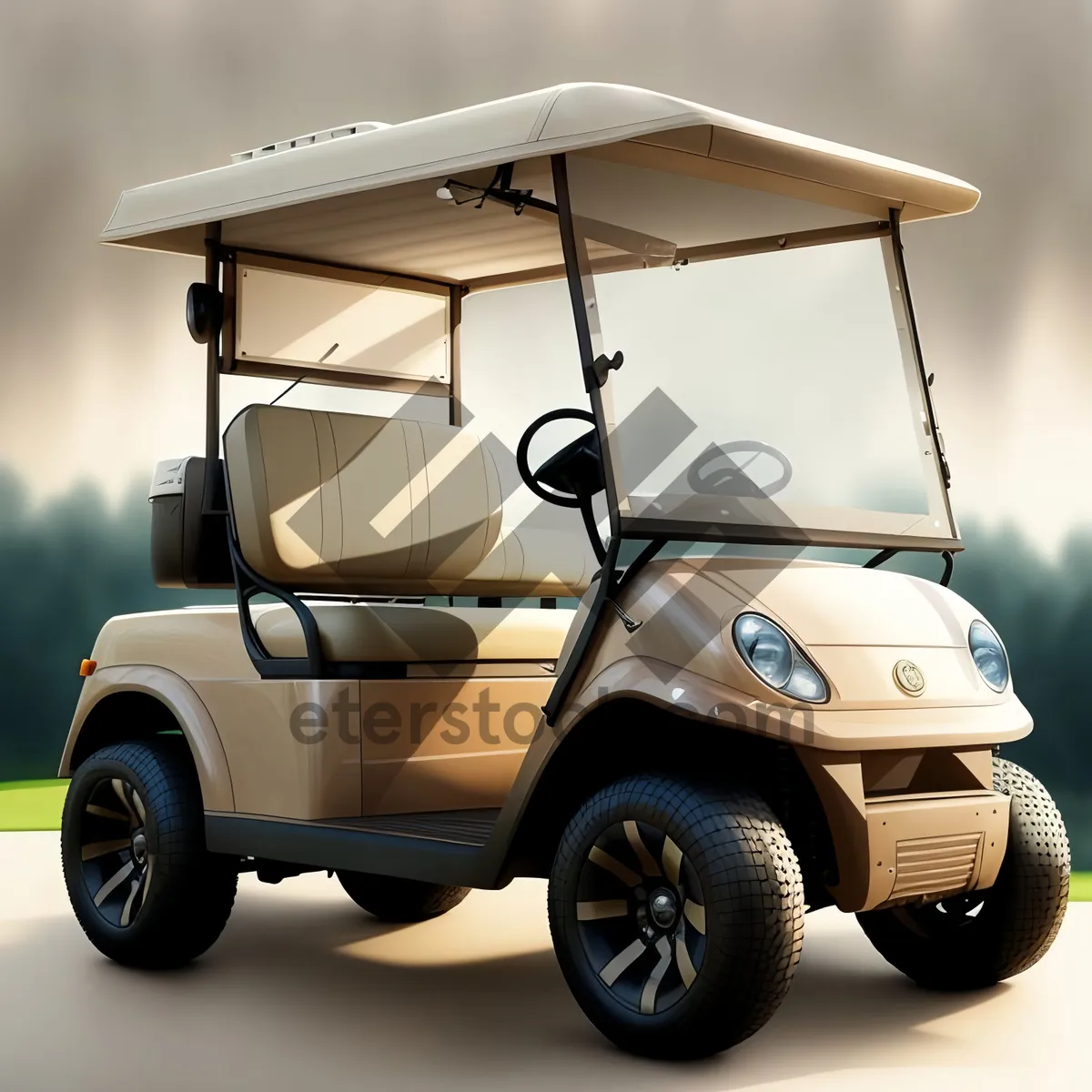 Picture of Golf Cart: Sports vehicle for golfing enthusiasts