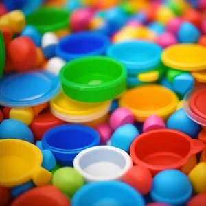 Colorful bright yellow and orange crayon bucket decor.