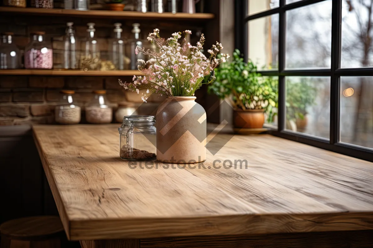 Picture of Modern Luxury Living Room with Wood Furniture and Floor