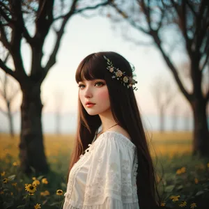 Happy Smiling Brunette Fashion Model Outdoors Portrait