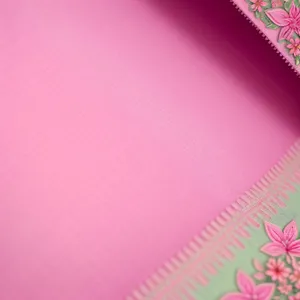 Floral Pink Decorative Frame Design