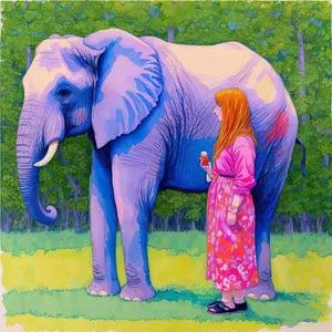 Elegant Elephant Sleeve in Vibrant Clothing