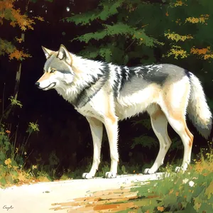 Majestic Timber Wolf Inspired by Arctic Wilderness