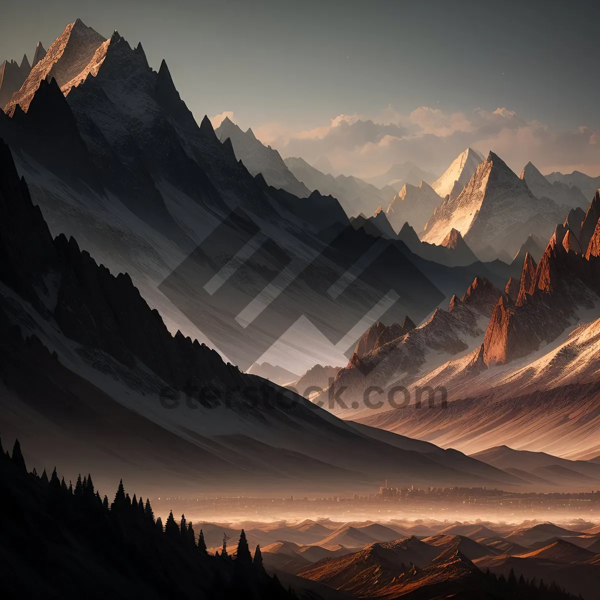 Picture of Mountain Majesty: Peaks and Glaciers in a Scenic National Park