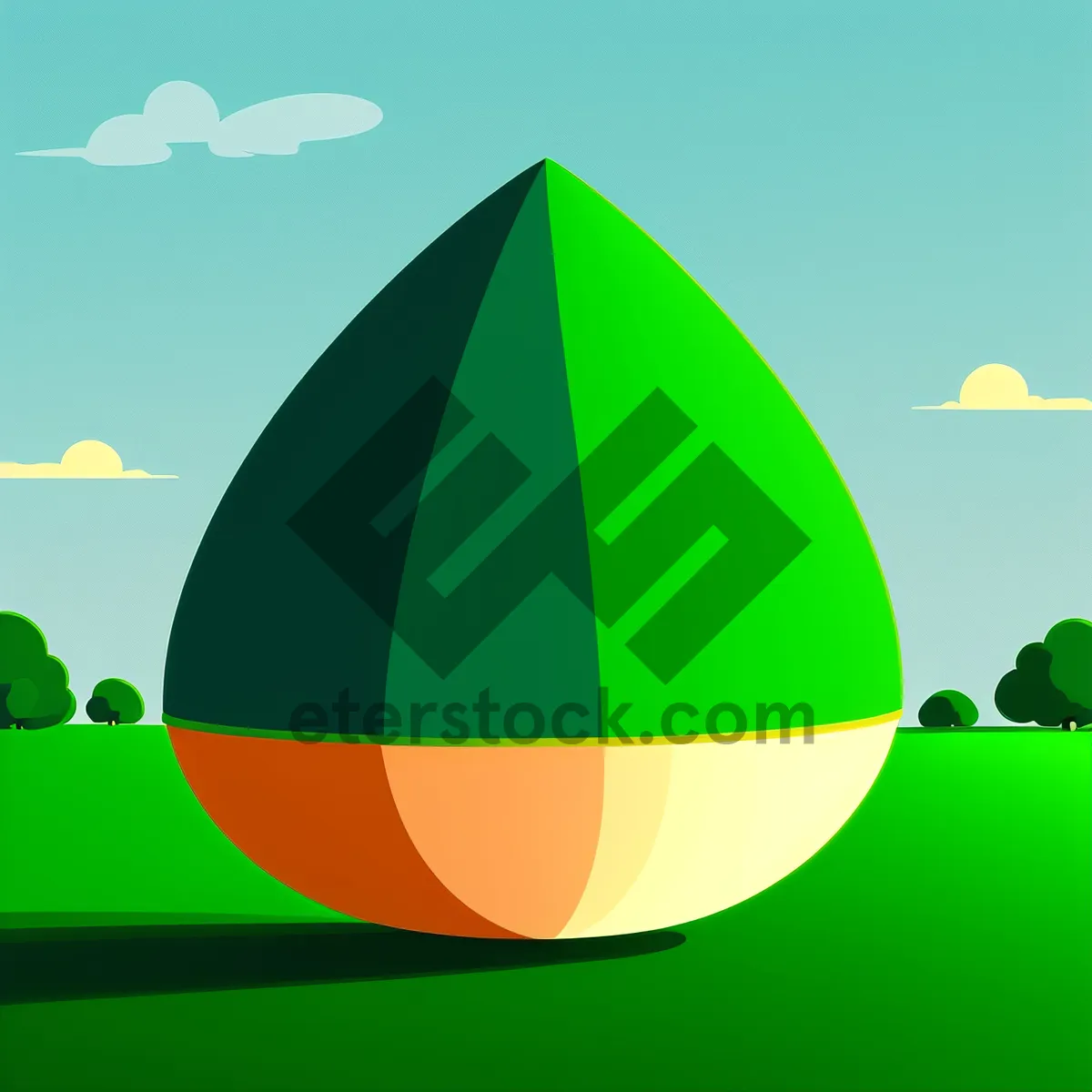 Picture of Leafy Eco Icon: Symbolizing Environmental Graphic Design