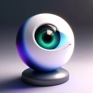 Glossy 3D Glass Button Icon