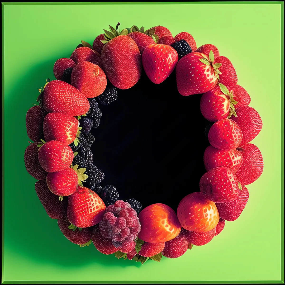 Picture of Delicious Berry Adorned Coral Necklace