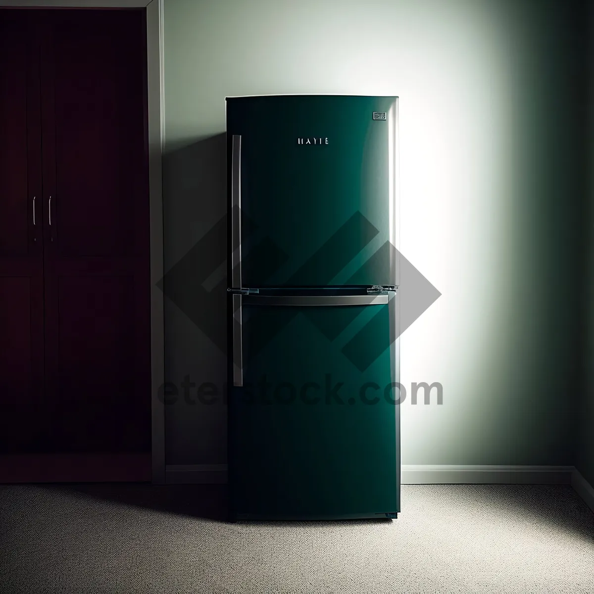 Picture of Modern White Refrigerator with Sleek Design