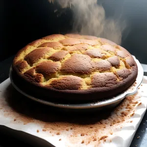 Delicious Breakfast Pastry Cake with Fresh Berries