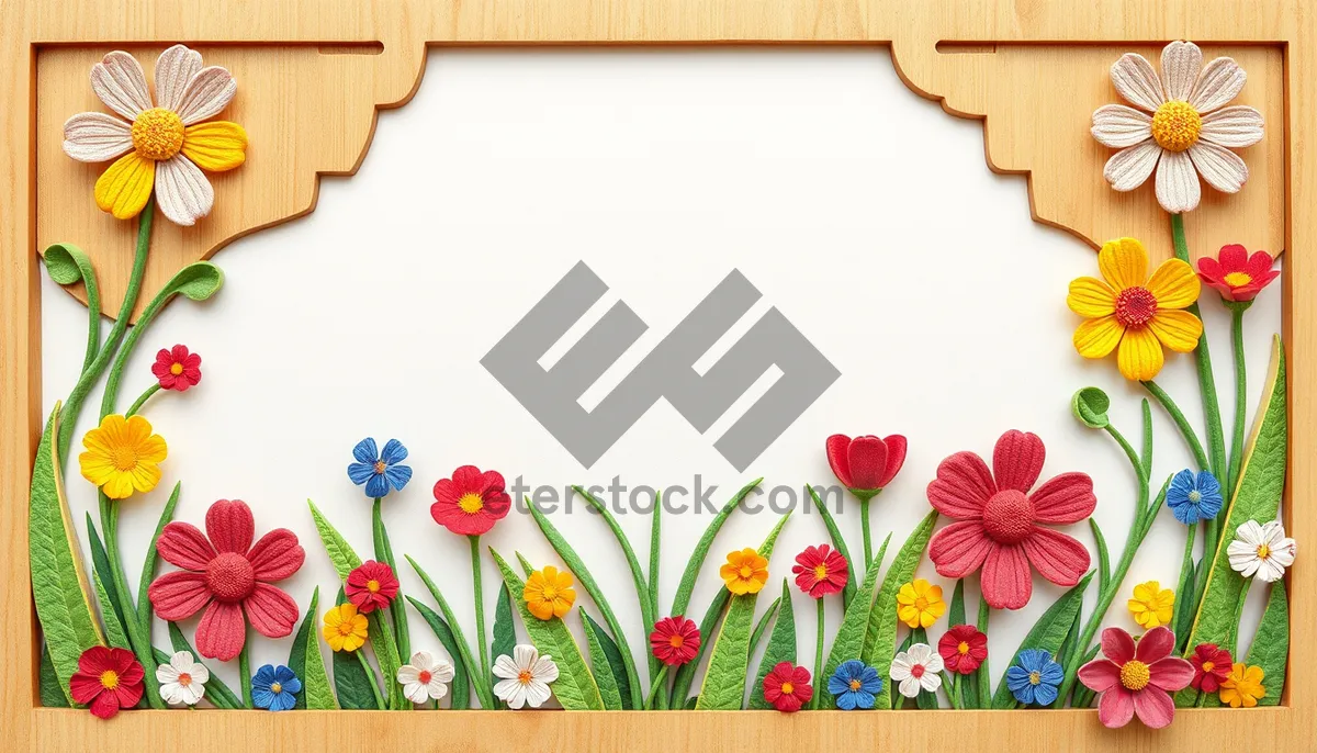 Picture of Yellow Floral Frame Design