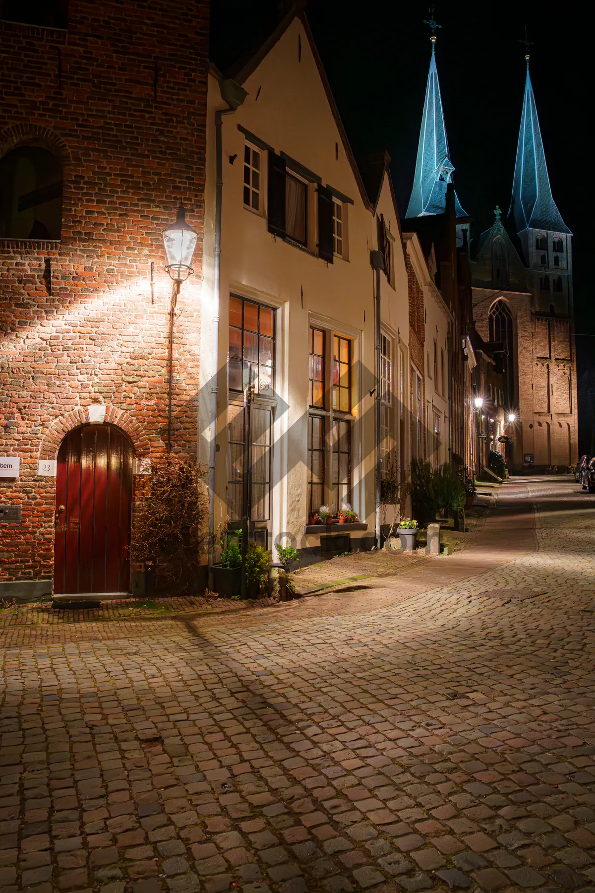 Picture of Historic Cathedral in Ancient City Street