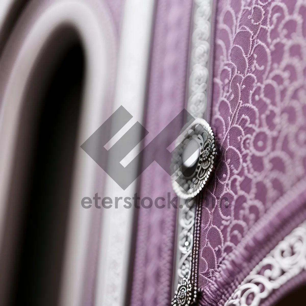 Picture of Stylish Fabric Fastener with Intricate Pattern Design
