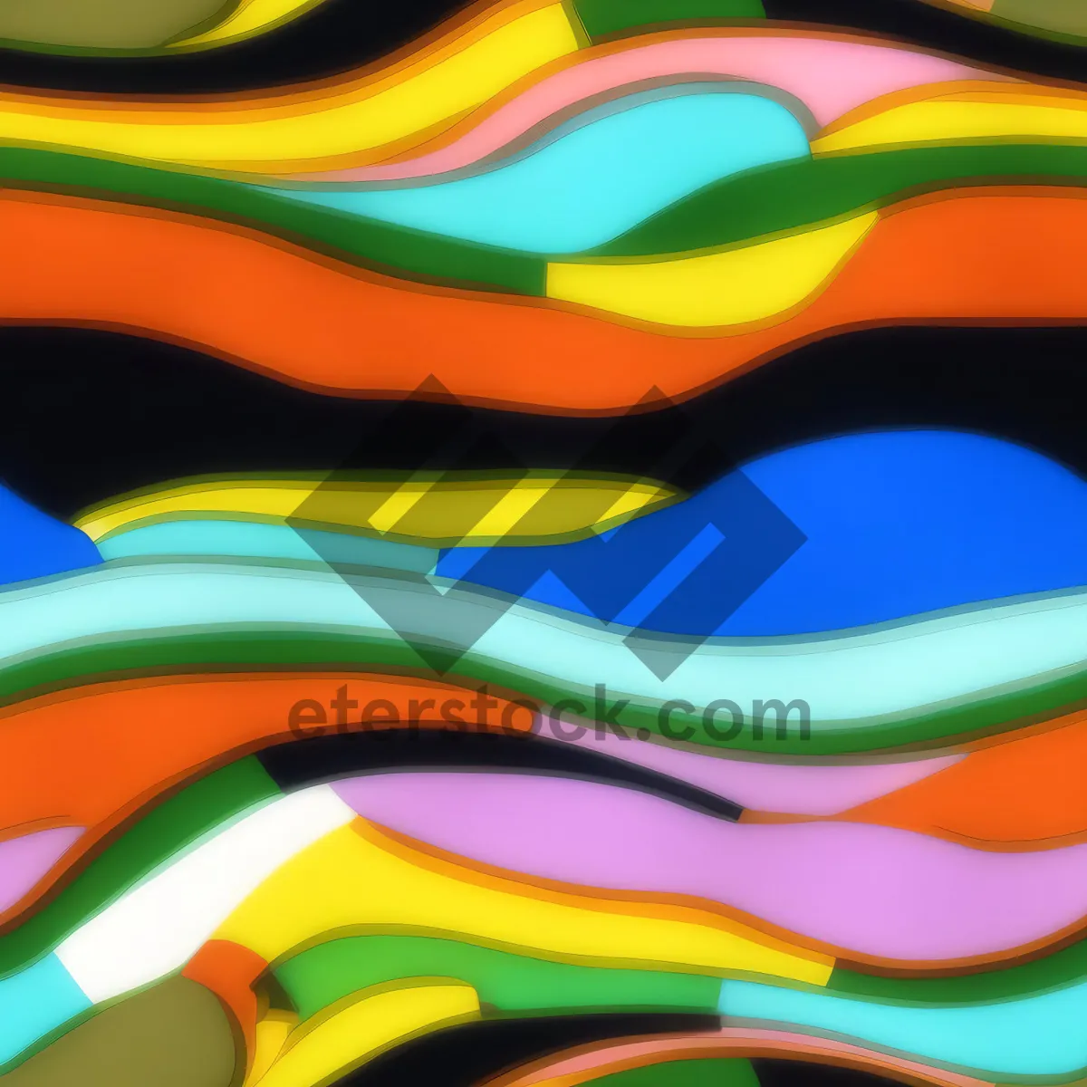 Picture of Vibrant Abstract Futuristic Colorful Wallpaper