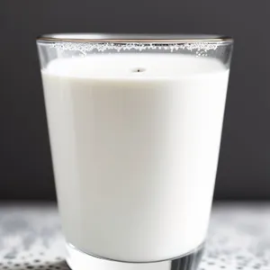 Refreshing Creamy Milk Beverage in a Glass