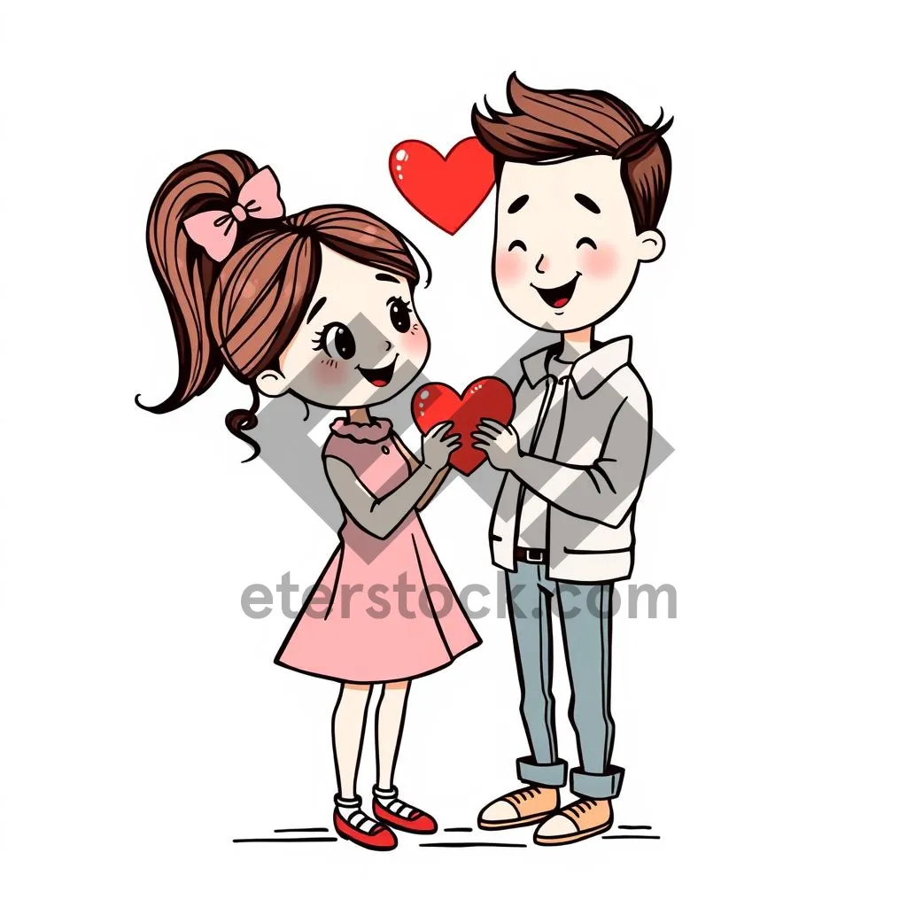 Picture of Happy Housewife Cartoon Clip Art Drawing