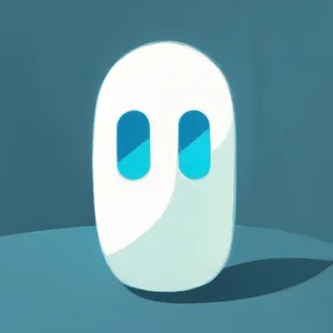 Bright graphic design button set with shiny icons.