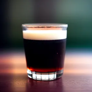 Refreshing Espresso Cocktail in Tall Glass
