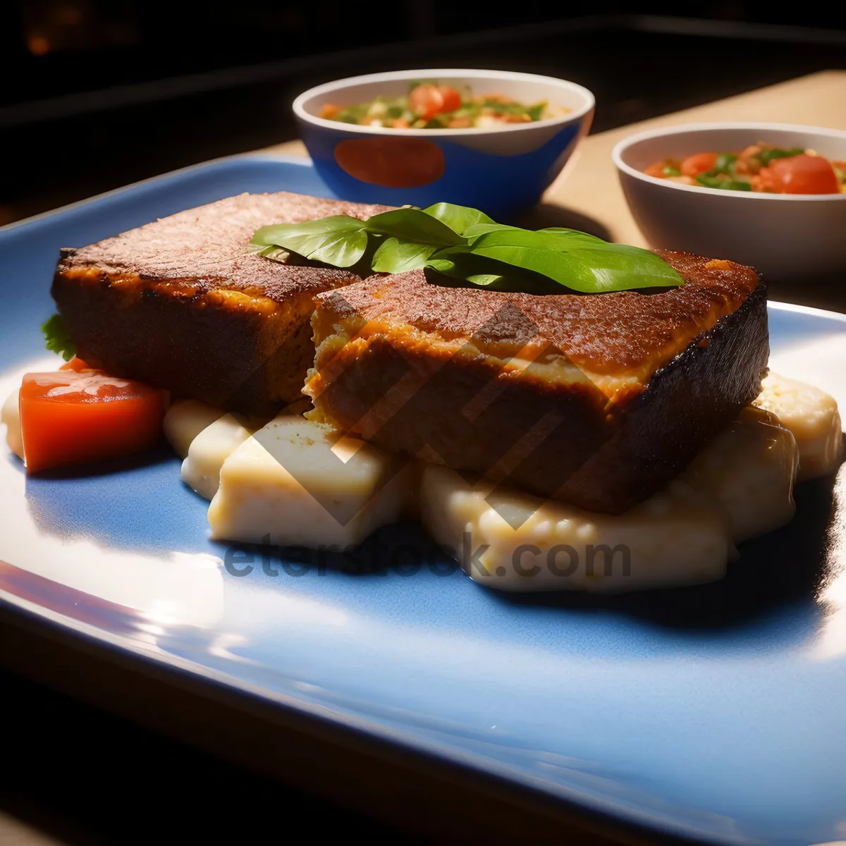 Picture of Gourmet Grilled Cheese Sandwich with Potato Salad