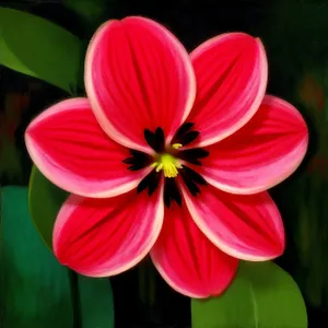 Vibrant Pink Tulip Blossoms in Spring Garden