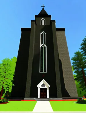 Historic Cathedral Bell Tower, Symbolizing Faith