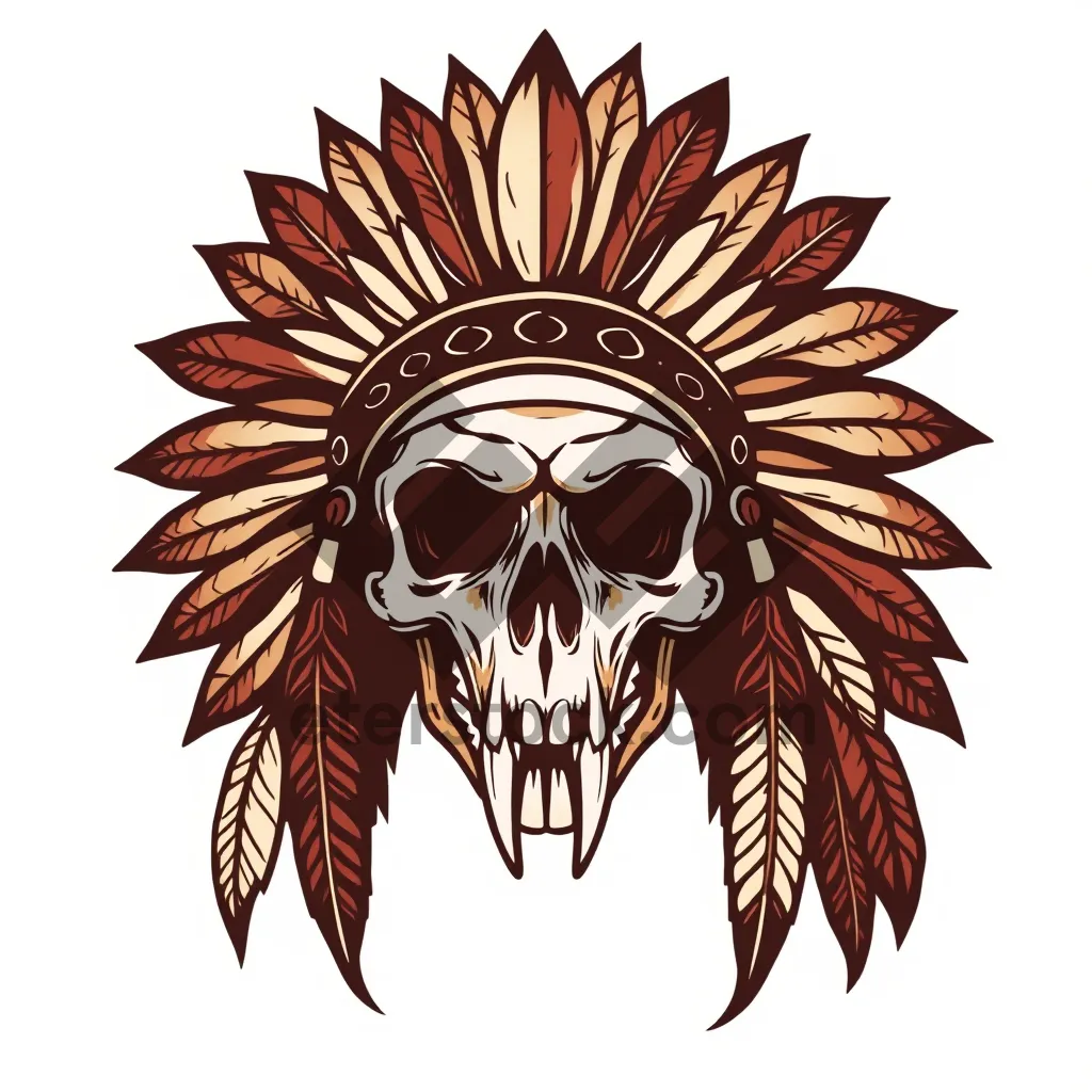 Picture of Retro Floral Graphic Design Element