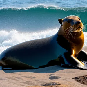 Marine Mammals' Playful Water Ballet