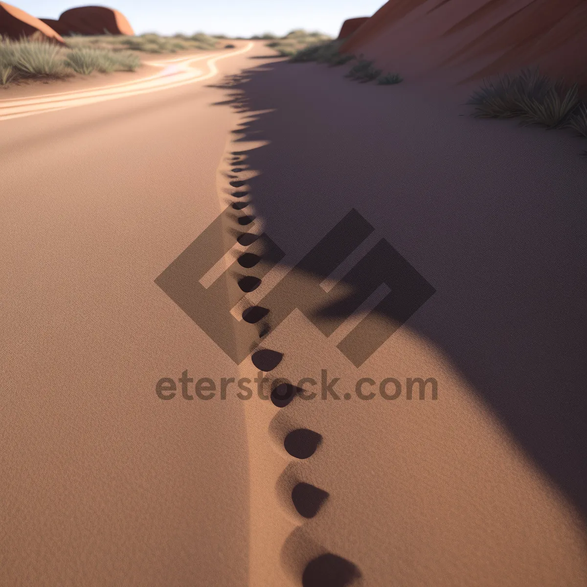 Picture of Serenity by the Shore: Sunset over the Coastal Dunes