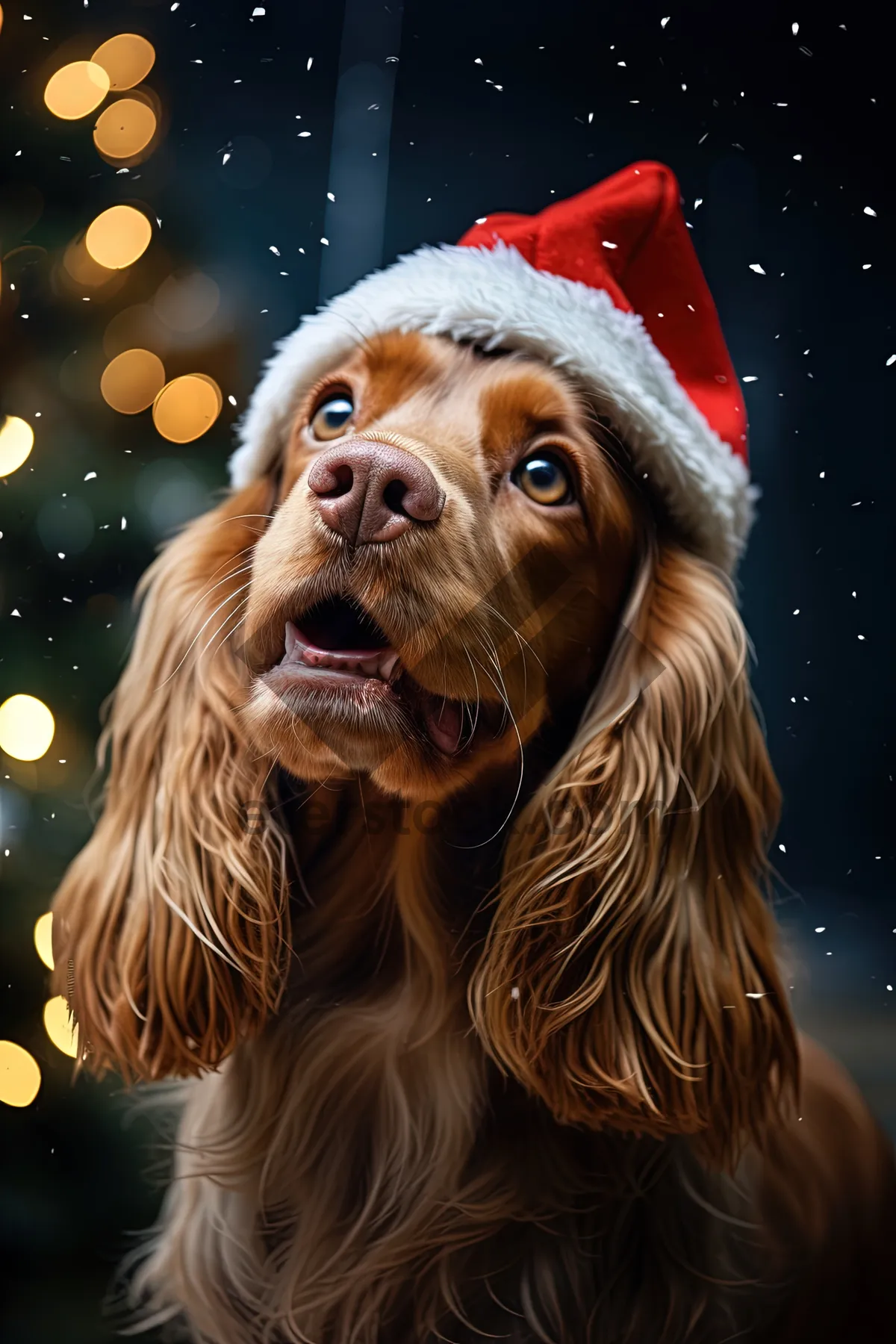 Picture of Brown Cocker Spaniel Puppy in Studio Portrait Shot