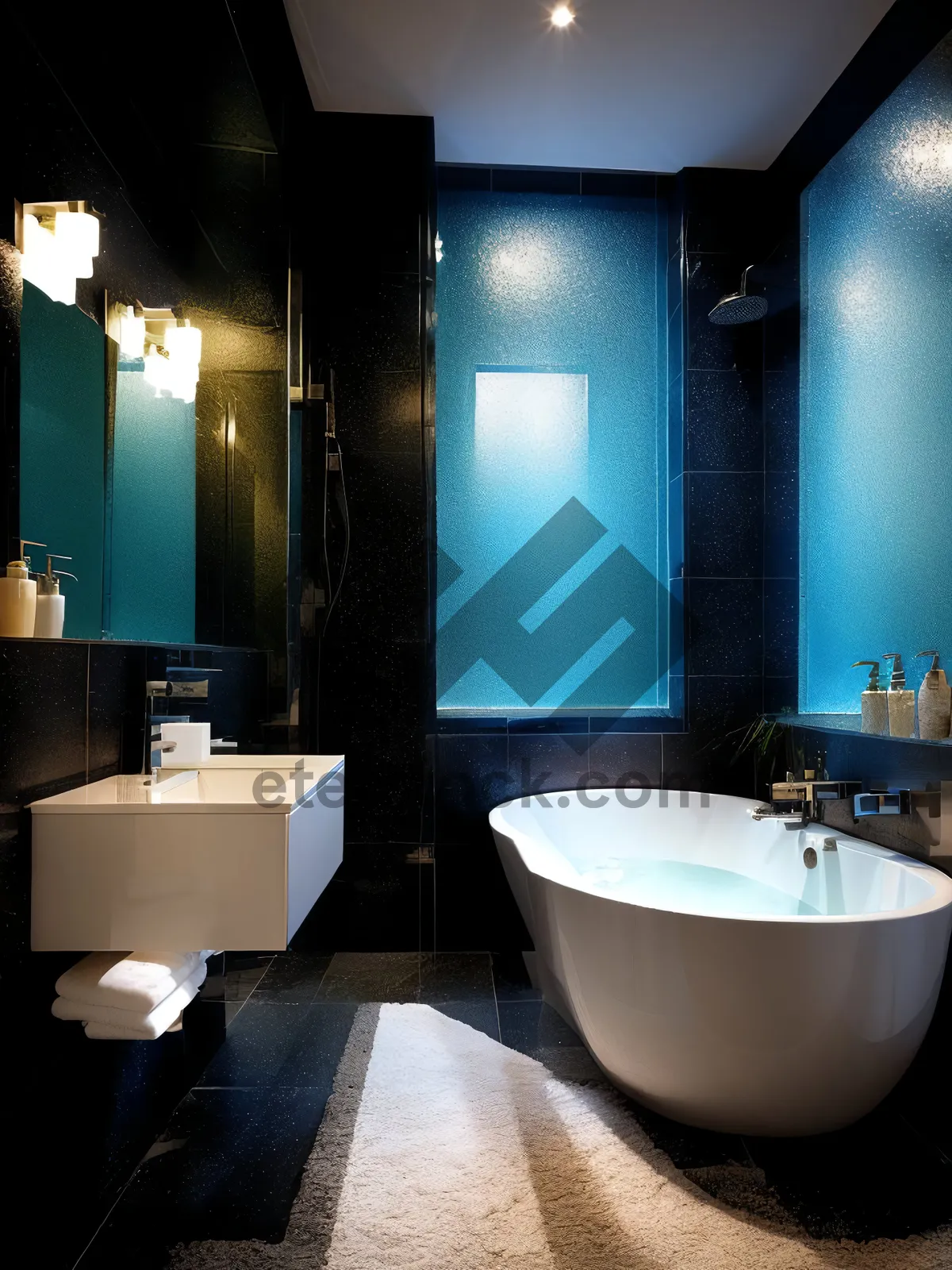 Picture of Modern Luxury Bathroom with Elegant Design