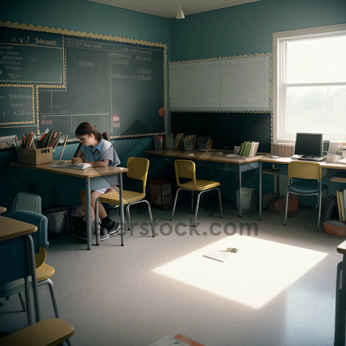 Picture of Modern Interior Design in Empty Restaurant