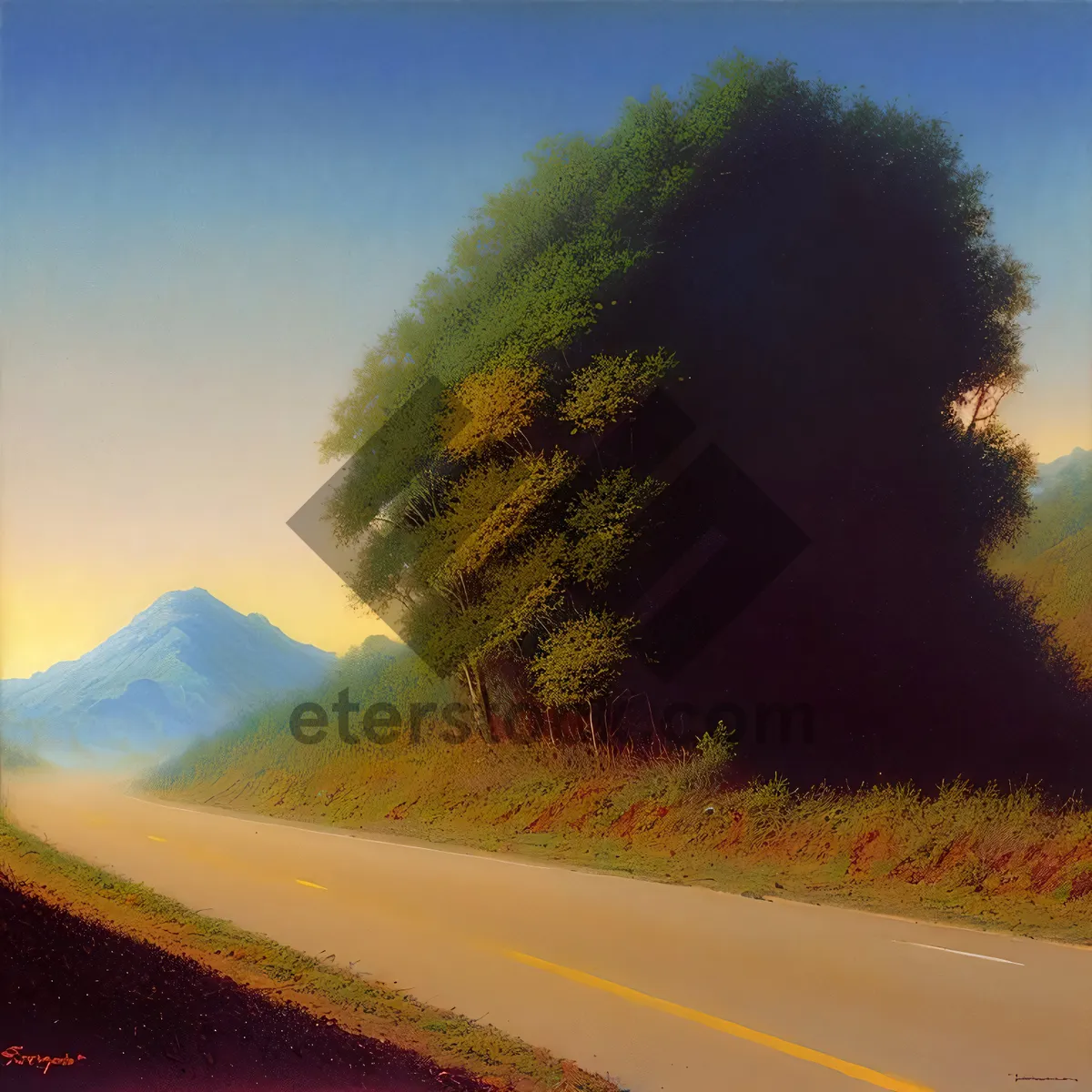 Picture of Scenic Highway Through Rural Countryside