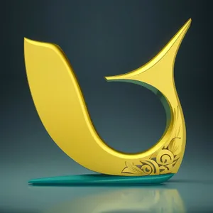 3D lightning symbol icon graphic design art