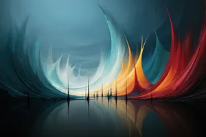 Dynamic Plasma Wave Effect in Digital Art