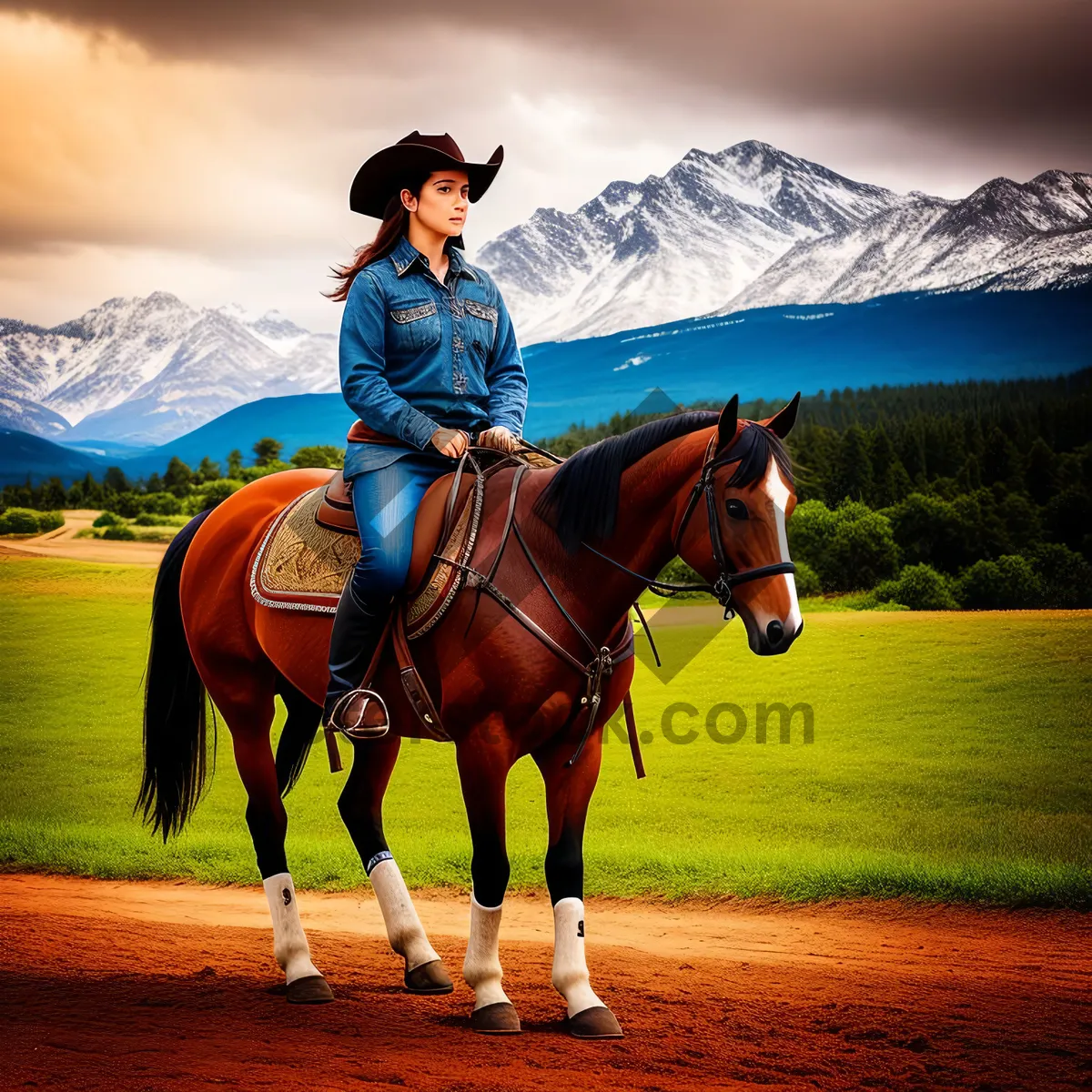 Picture of Racing Stallion Harness in Equestrian Sport