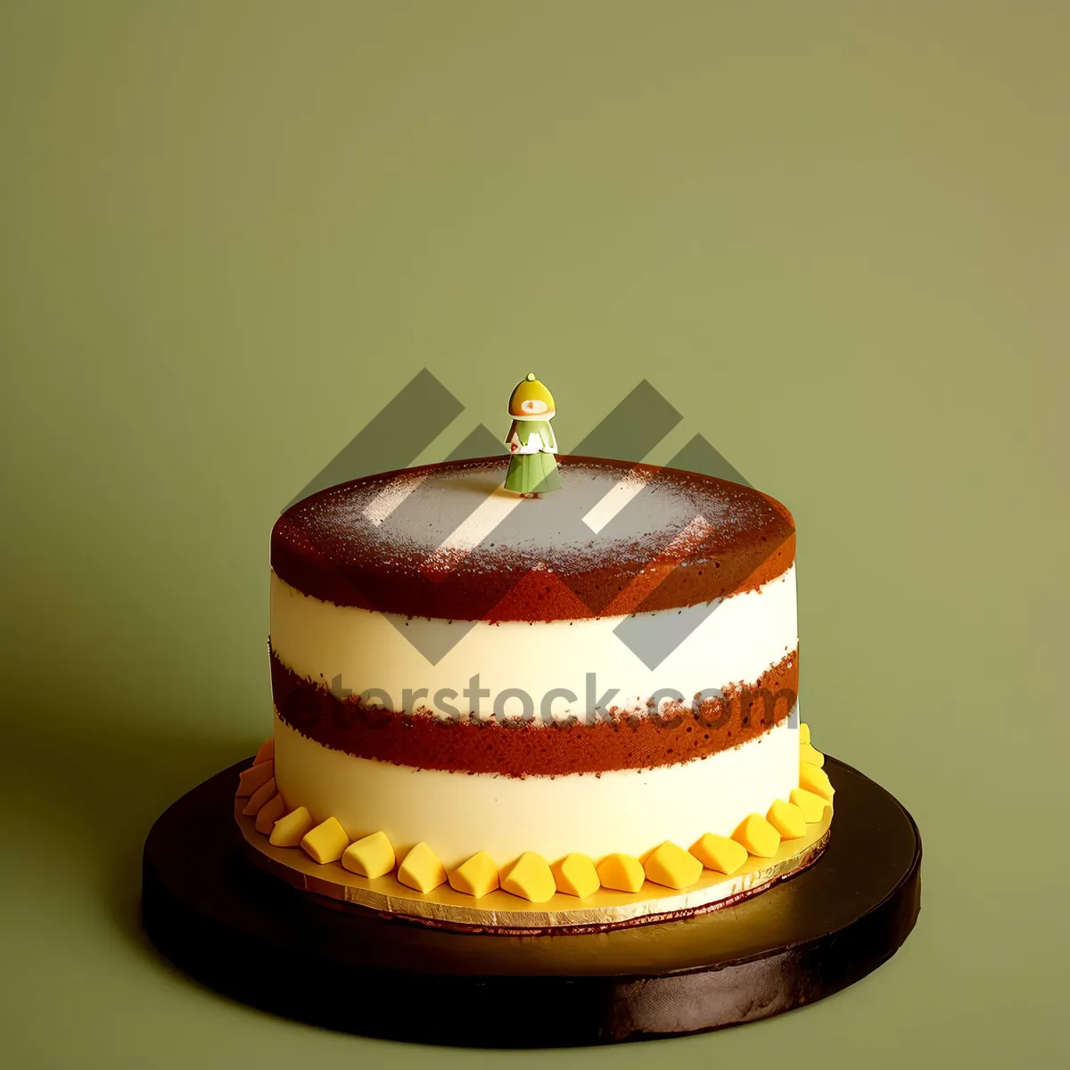 Picture of Choco-Fruit Birthday Cupcake with Candle